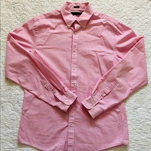 Tommy Hilfiger Pink Gingham Button Long Sleeve M